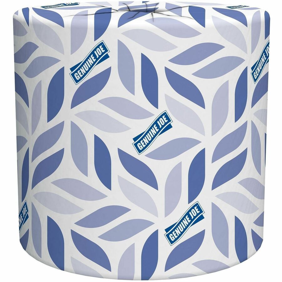 Everyday Genuine Joe 1-PLY Universal Bath Tissue, Sheet Size: 4" wide x 3" long, Perforated, 1000 sheet roll, 96 per case — FREE SHIPPING*