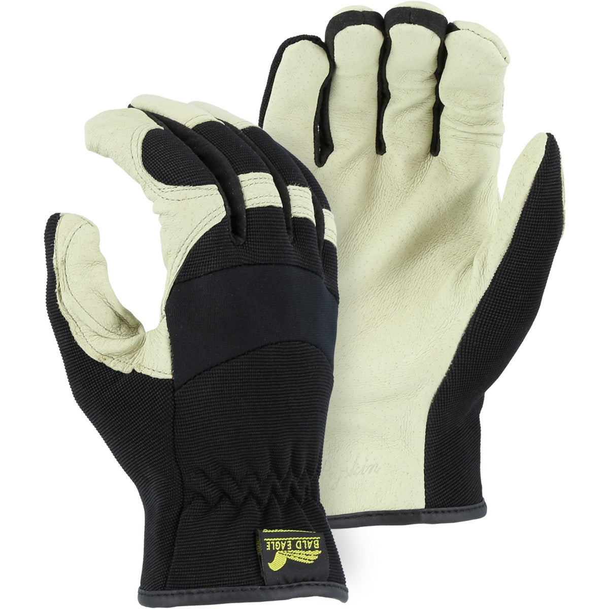 2152D Majestic Mechanics Glove with Pigskin Palm — 12 Pairs or 72 Pairs — FREE SHIPPING*