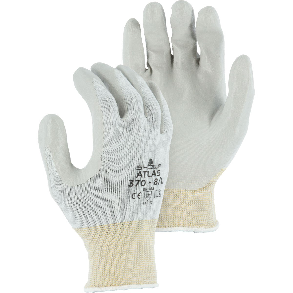 3260 Majestic Atlas® Gray Nitrile Palm Dipped Glove — 12 Pairs or 144 Pairs — FREE SHIPPING*