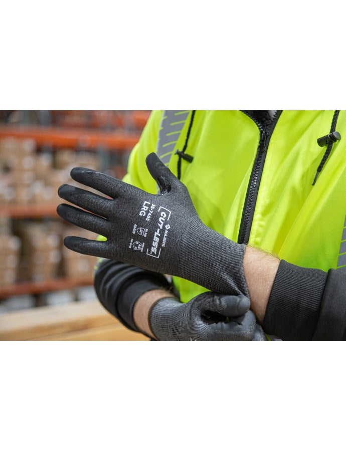 35-7465 Majestic Cut-Less Korplex™ Glove with Foam Nitrile Palm, 18-Gauge, ANSI CUT LEVEL A4, Black/Gray: 1/dz or 10/dz