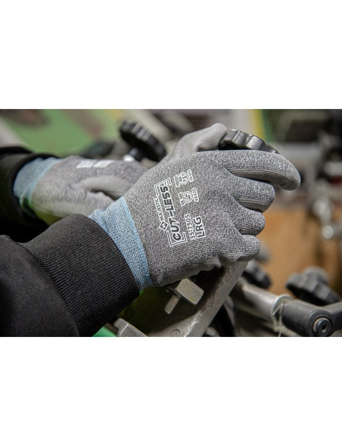 35-7505 Majestic Cut-Less Korplex Glove with Polyurethane Palm, 18g, ANSI A5 — 12 Pairs or 120 Pairs — FREE SHIPPING*