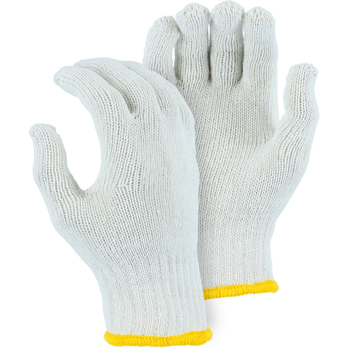 3806WB Majestic Heavyweight Cotton/Poly String Knit Glove, White — 12 Pairs or 300 Pairs — FREE SHIPPING*