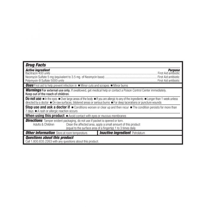 12-700 SmartCompliance First Aid Kit Refill, Triple Antibiotic Ointment, 0.5 g Packet - 60/Box