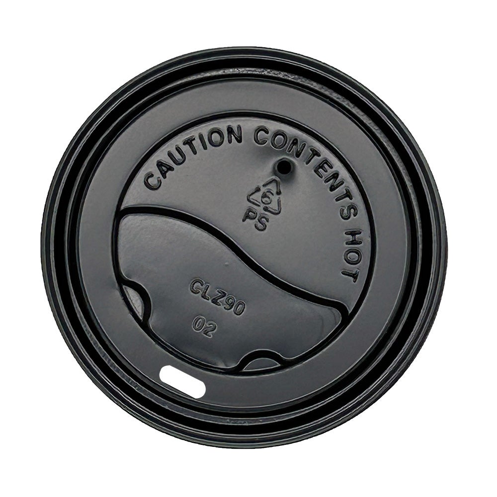 Empress™ Travel Lid for Paper Hot Cups, Black (2 sizes available) - 1000/cs