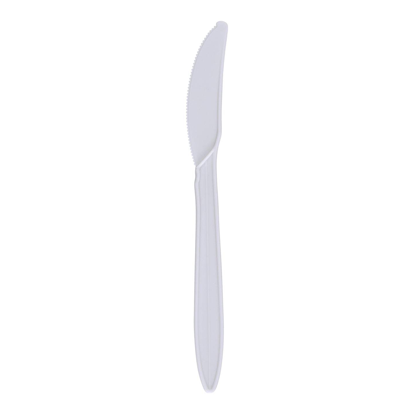 Medium-Weight Disposable Knife, Plastic, Individually Wrapped, White - 1000 per case — FREE SHIPPING*