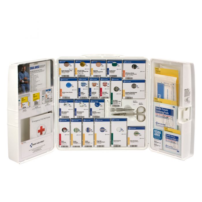 90580 SmartCompliance 50 Person Large Plastic First Aid Cabinet without Medications