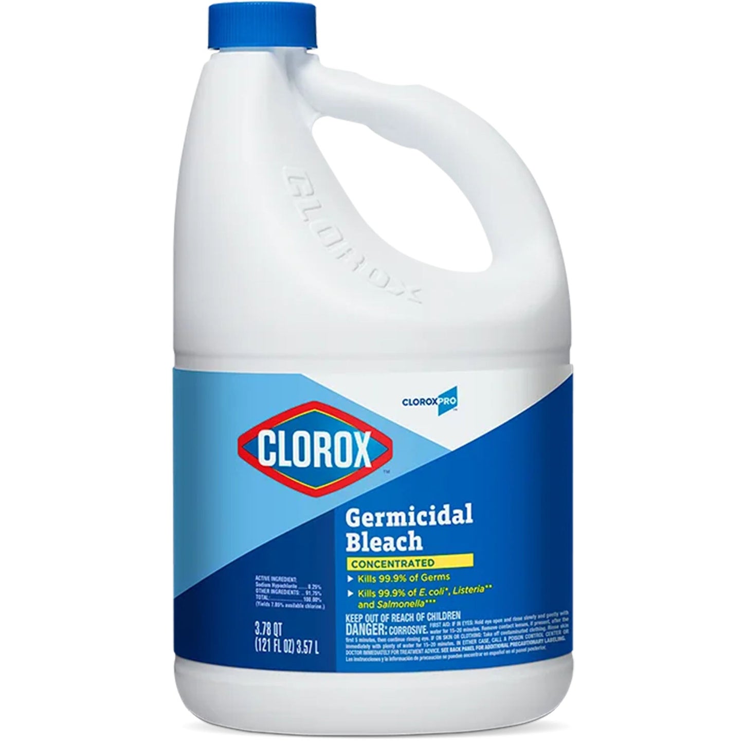 Clorox® Germicidal Bleach, Liquid Concentrate, 121 oz Bottle - 3/cs
