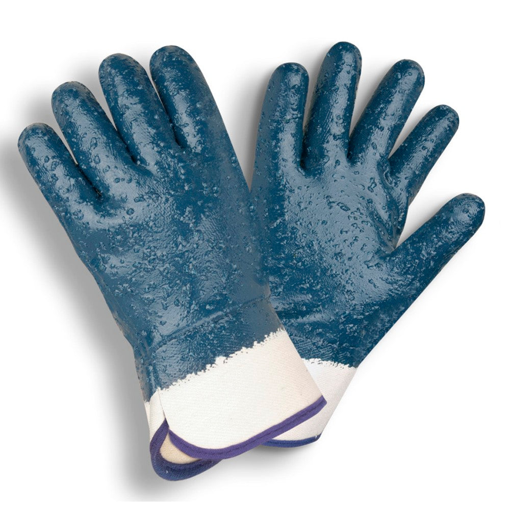 6860R Cordova® Fully Nitrile Coated, Rough Grip, Oil Resistant Work Gloves w/Safety Cuff, Jersey Lined: 1/dz or 12/dz