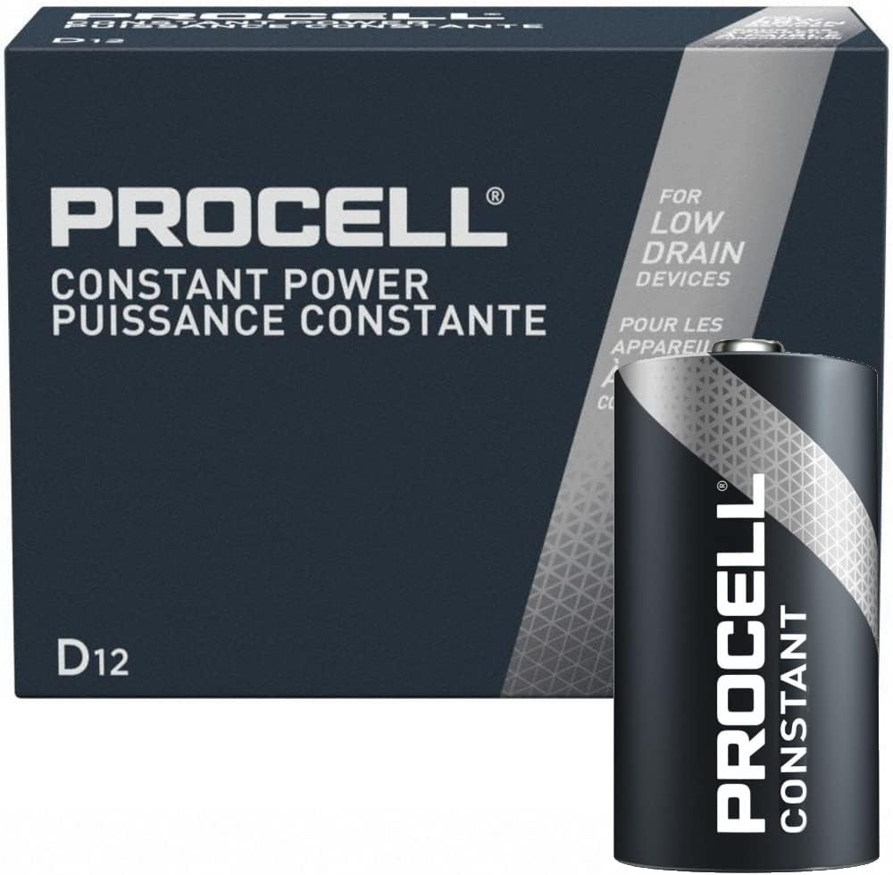 Procell by Duracell D Alkaline Batteries, 12 per box, 6 boxes per case — FREE SHIPPING*