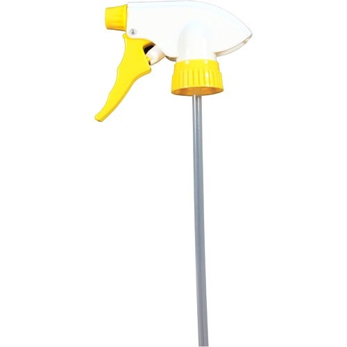 9-7/8" Chemical Resistant Trigger Sprayer, Yellow/White (24/bx)