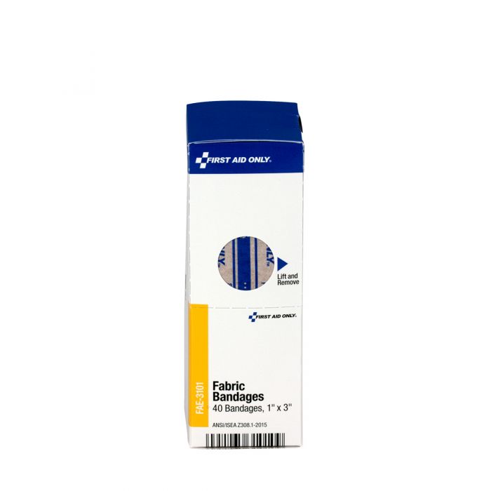 FAE-3101 SmartCompliance First Aid Kit Refill, Fabric Bandages, 1" x 3" - 40/Bx