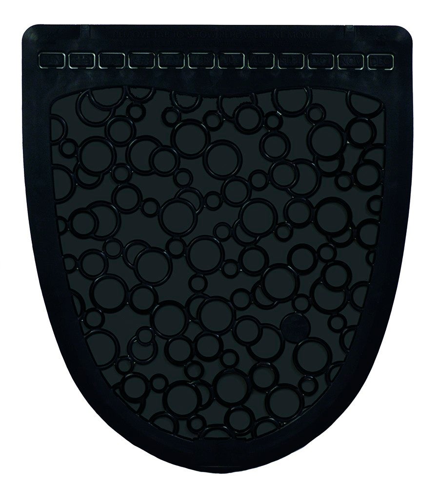 Fresh Products or Genuine Joe P-Shield URINAL FLOOR MAT, Absorbs & Neutralizes Urine, Black - 6/cs