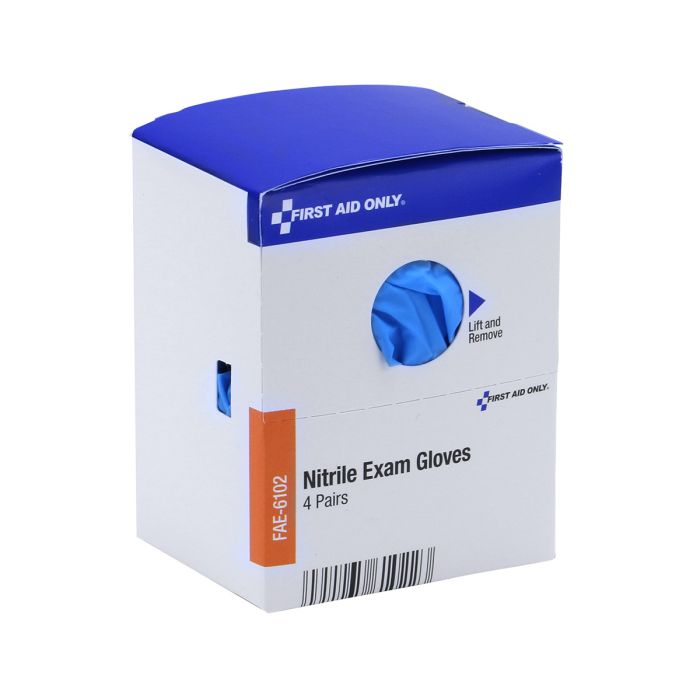 FAE-6102 SmartCompliance First Aid Kit Refill, Nitrile Exam Gloves, 8 ct - 1/bx
