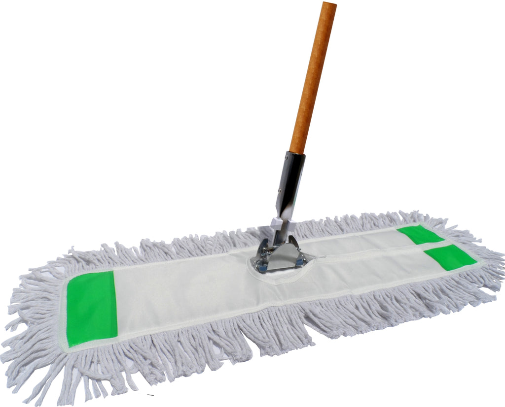 Better Brush Cotton Dust Mop Kit - Available in 18", 24", 36" or 48" Mop Head & Frame w/5' Clip-on Wood Handle — FREE SHIPPING*