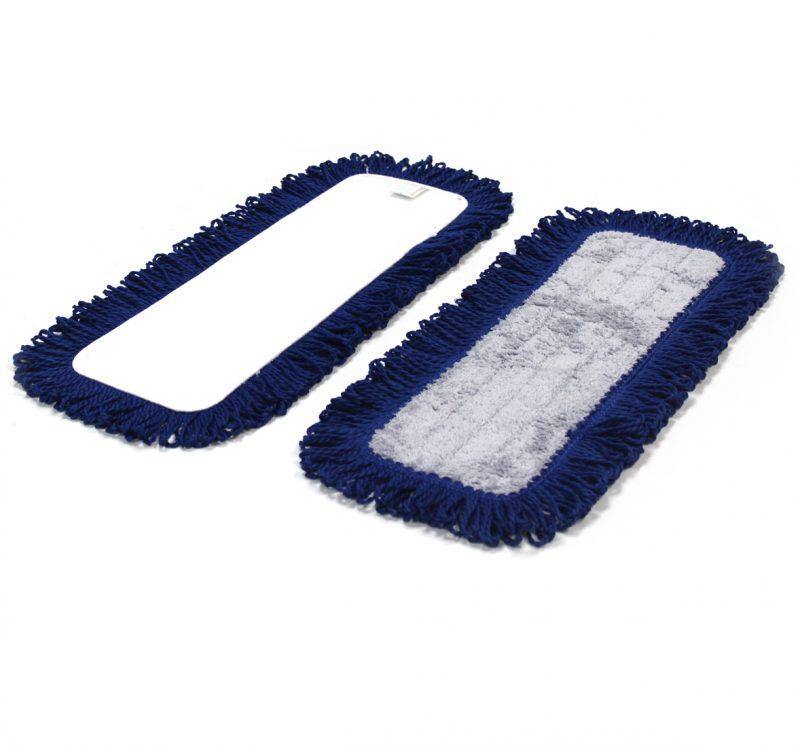 Microfiber Fringed Dust Mop, Velcro Back, Choose Your Size