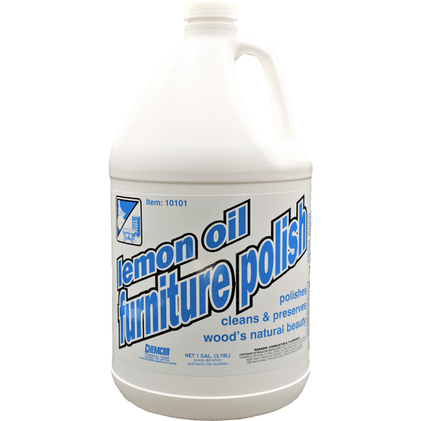 10101 10112 Chemcor Lemon Oil Furniture Polish, Ready to Use - 12 Quarts or 4 Gallons