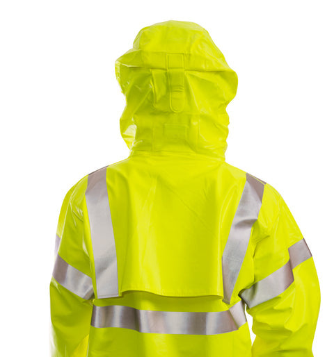 J44122 Tingley Eclipse® FR (Arc Flash And Flash Fire Protection) Rain Jacket, Lime (Shipping Included - Continental U.S.)
