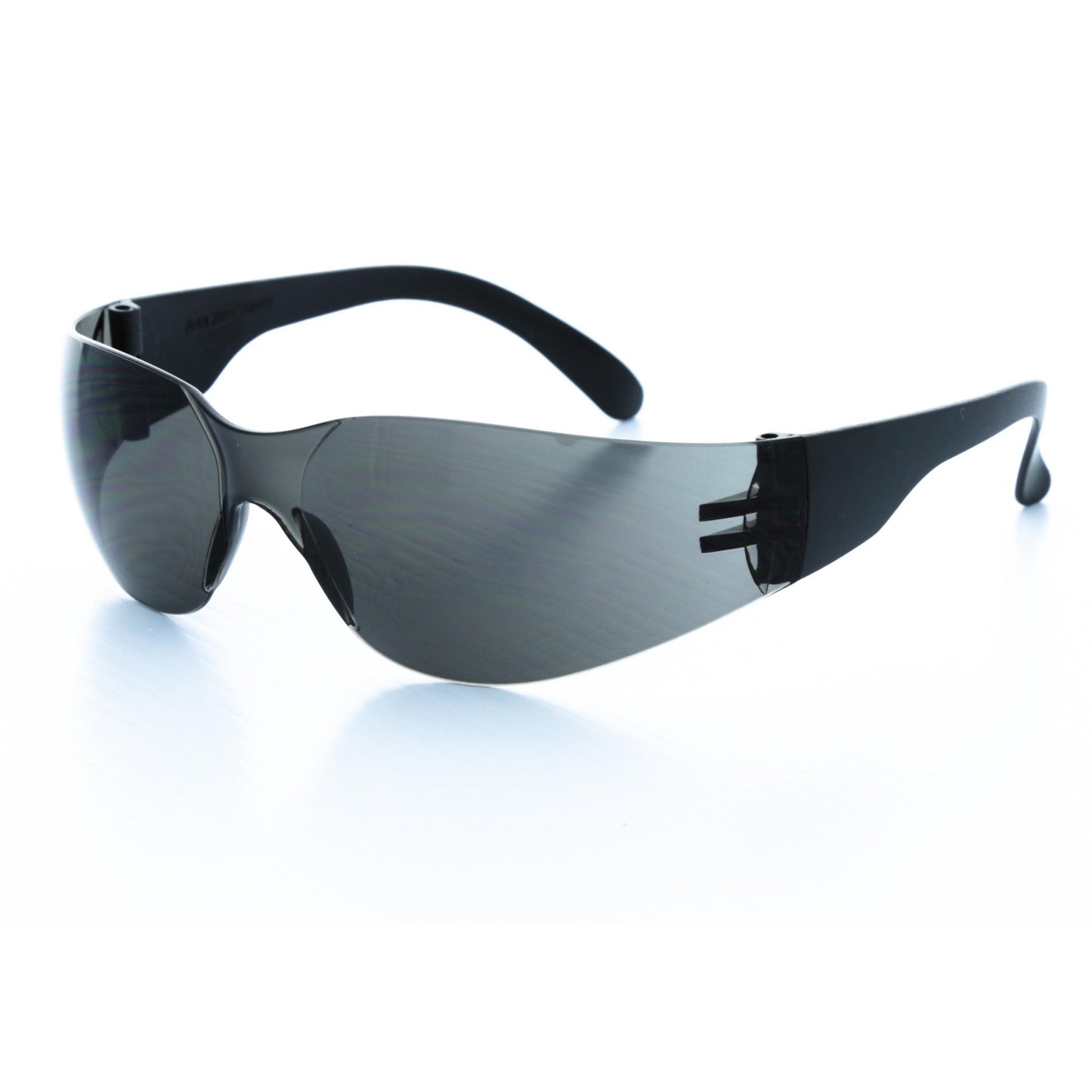 Cordova Bulldog™ Safety Glasses, Single Wrap-Around Scratch-Resistant Lens, Black Frame, Choose Gray OR Gray/Anti-Fog Lens