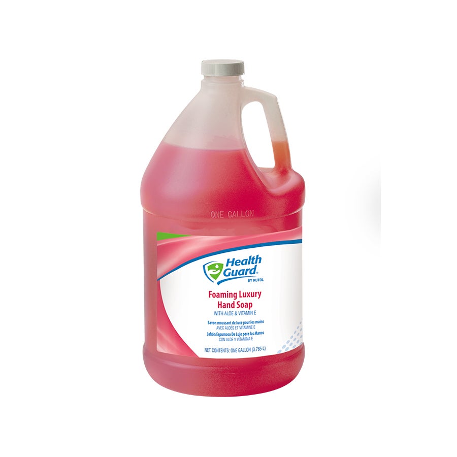 Kutol Health Guard® FOAMING Luxury Hand Soap, Pink, Tropical Fragrance, Pour Top Gallon - 4/cs