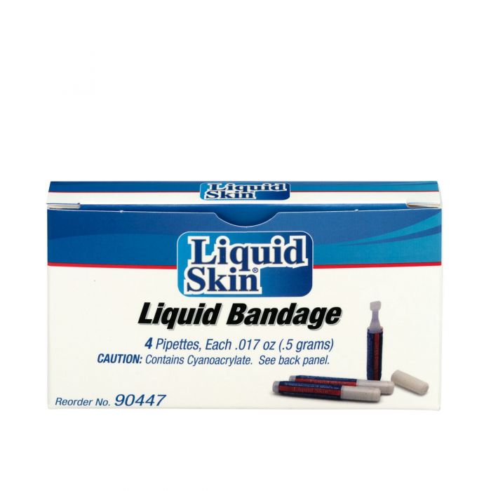 90447 SmartCompliance First Aid Kit Refill, Liquid Skin Bandages, .017 oz Pipette - 4/bx