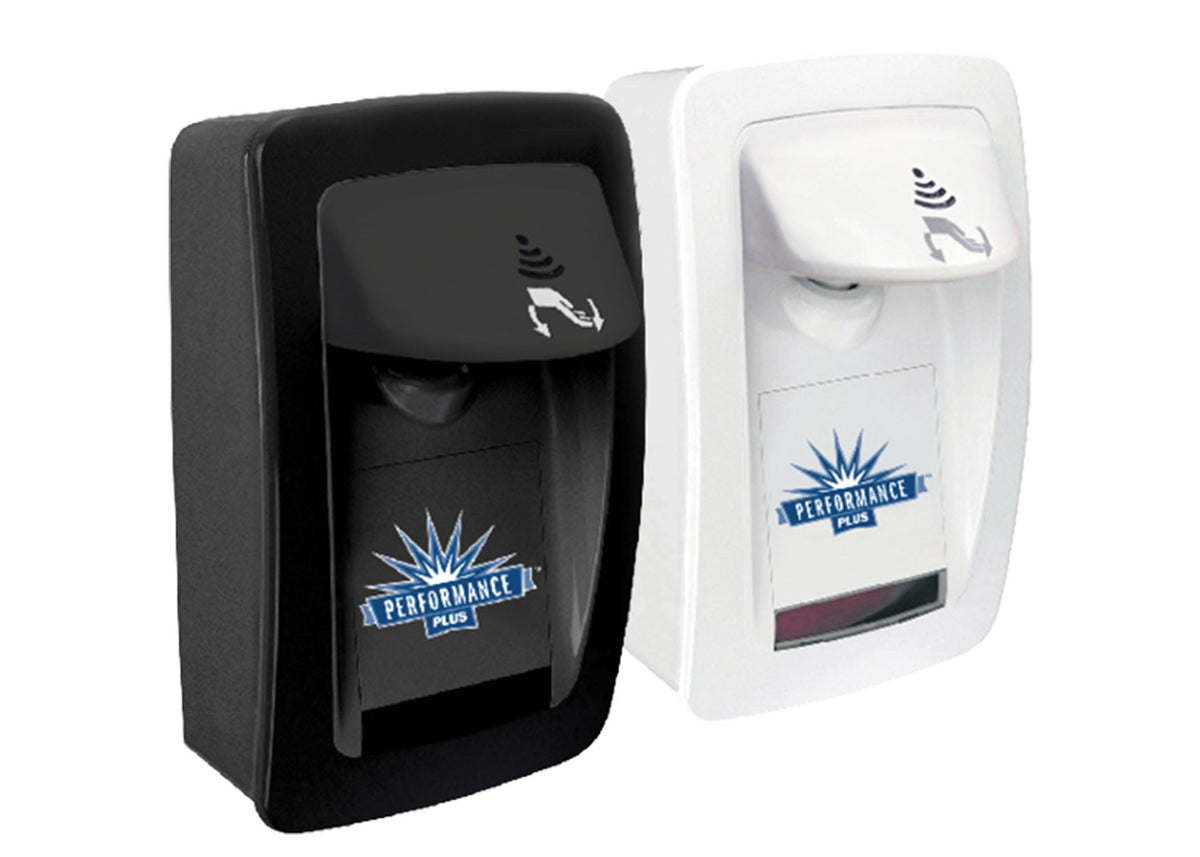 Performance Plus™ No-Touch M-Fit FOAM or LIQUID Soap & Hand Sanitizer Dispenser, Choose Black or White - 1/ea