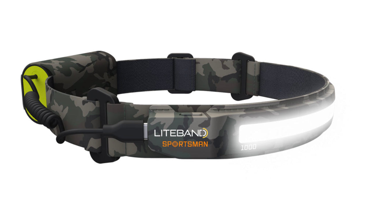 PRO 1000 Lumen LED Wide Beam Rechargeable Headlamp