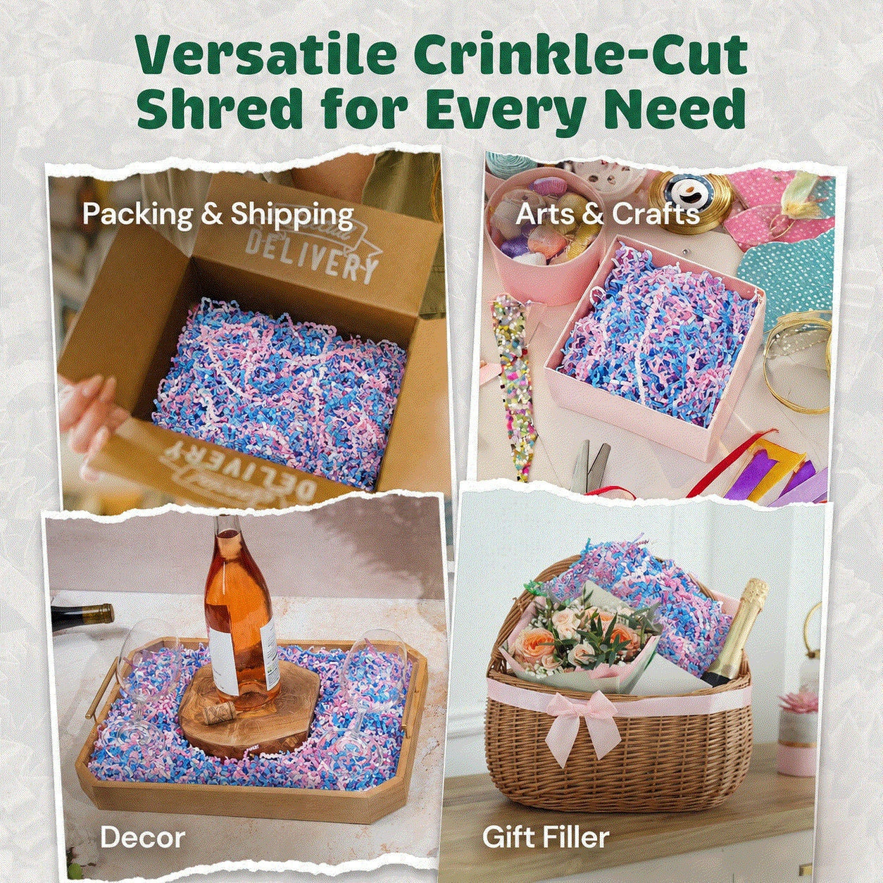 CrinklePak Crinkle Paper 10Lb Baby Blend
