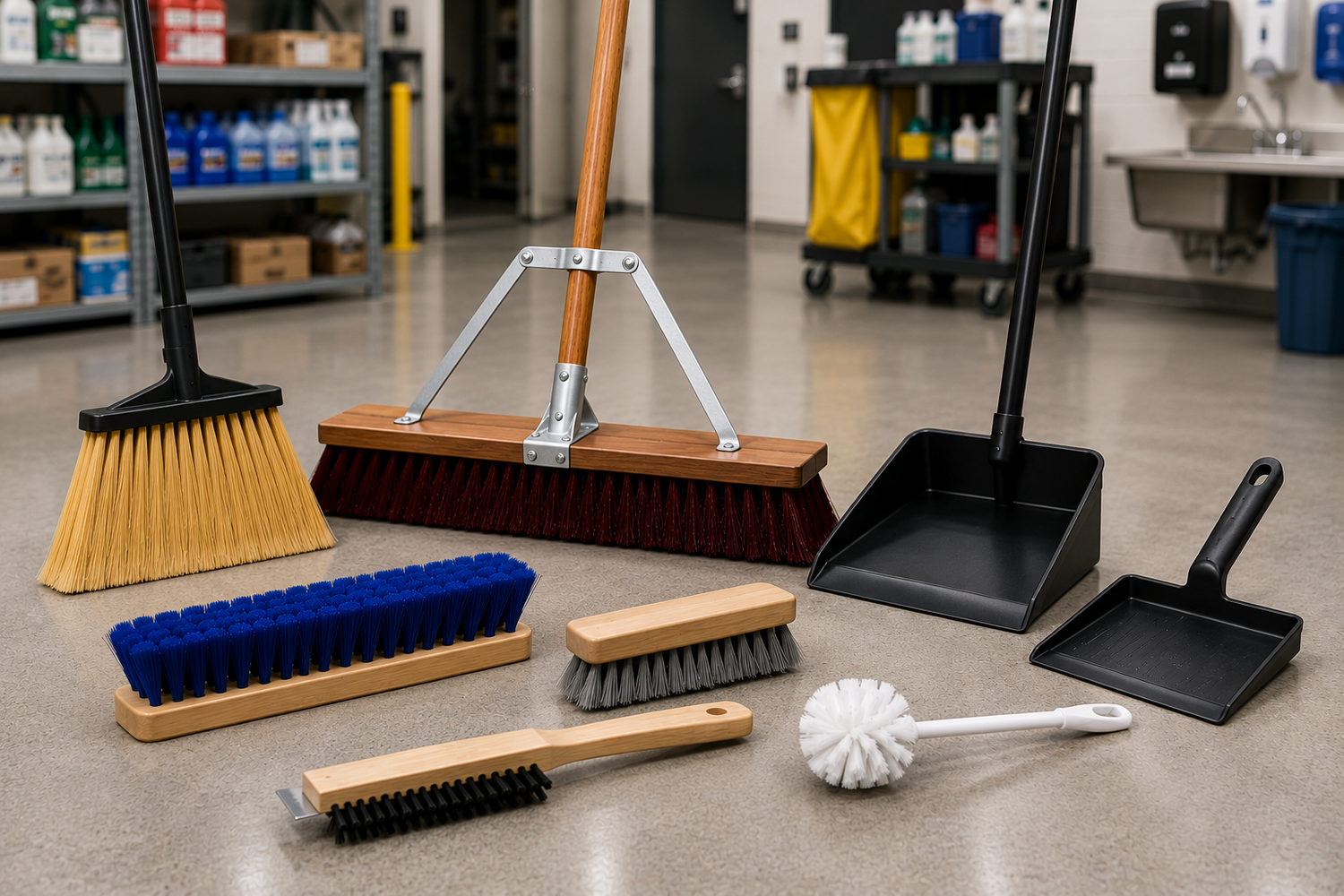 Brushes, Brooms & Dust Pans