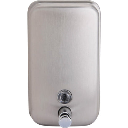 Stainless Steel Vertical Bulk Refillable LIQUID or LOTION Soap Dispenser, Manual Operation — FREE SHIPPING*