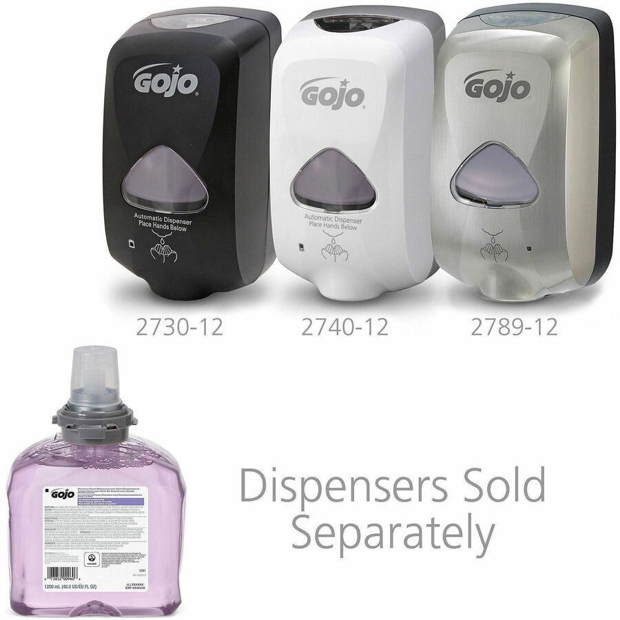 5361-02 Gojo® TFX Premium Foam Handwash, Fresh Scent, 1200 ml Refill Cartridge - 2 per case — FREE SHIPPING*