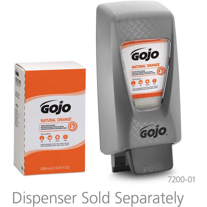 7255-04 Gojo® Natural Orange Pumice Hand Cleaner Refill, 2000 ml Refill, 4 per case — FREE SHIPPING*