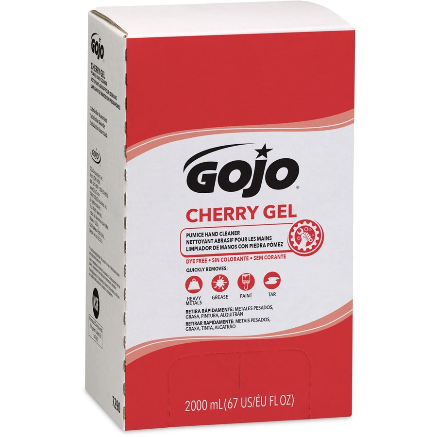 7290-04 Gojo® PRO TDX Refill Cherry Gel Pumice Hand Cleaner, 2000 ml Refill, 4 per case — FREE SHIPPING*