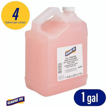 Genuine Joe Pink LIQUID All Purpose Skin Cleanser, Gallon Bottle - 4 per case — FREE SHIPPING*