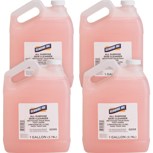 Genuine Joe Pink LIQUID All Purpose Skin Cleanser, Gallon Bottle - 4 per case — FREE SHIPPING*