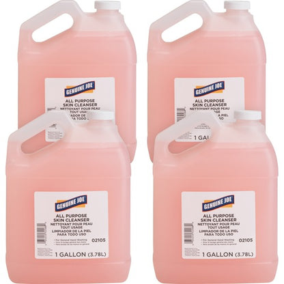 Genuine Joe Pink LIQUID All Purpose Skin Cleanser, Gallon Bottle - 4 per case — FREE SHIPPING*