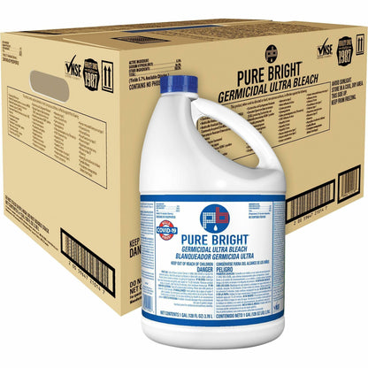 KIK Pure Bright Germicidal Ultra Bleach 6%, Gallon - 6 per case