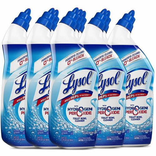 Lysol Toilet Bowl Cleaner w/Hydrogen Peroxide, Ocean Fresh Scent, 24oz Squeeze Bottle - 9 per case