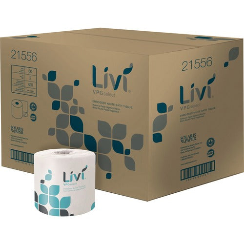 Livi VPG Premium Bath Tissue, 2 ply, Sheet Size: apx 4.48" x 3.98" - Select Your Size — FREE SHIPPING*