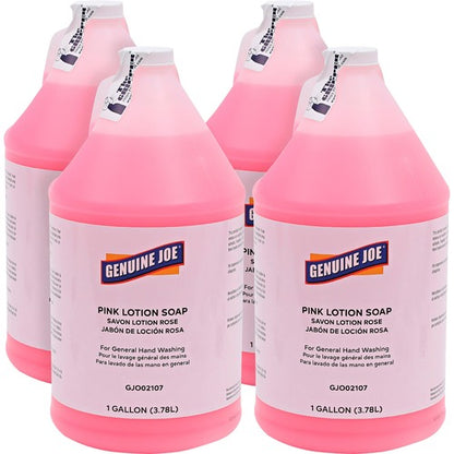 Genuine Joe Pink LOTION Hand Soap, Gallon Bottle - 4 per case — FREE SHIPPING*