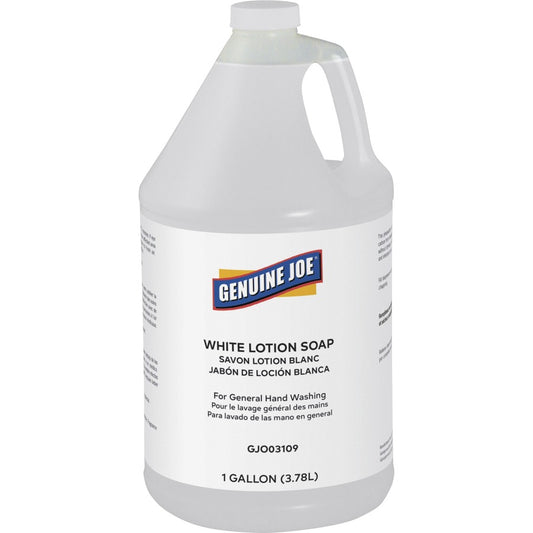 Genuine Joe White LOTION Hand Soap, Gallon Bottle - 4 per case — FREE SHIPPING*