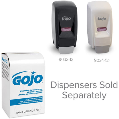 9106-12 Gojo® Premium Lotion Soap, Universal Bag-in-Box (BIB) Soap Refill, 800 ml, 12 per case — FREE SHIPPING*
