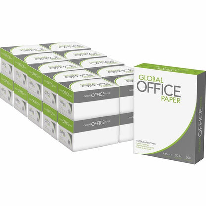 Global Office Premium Multipurpose Copy/Printer Paper, 96 Bright, 20 lb, White, 8-1/2" x 11", 500 sht/rm - 10 rm/cs - 40 cs/pl