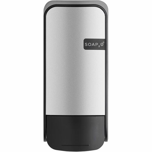 Soap2o Vertical Bulk Refillable FOAM Soap Dispenser, Stainless/Black, Manual Operation — FREE SHIPPING*