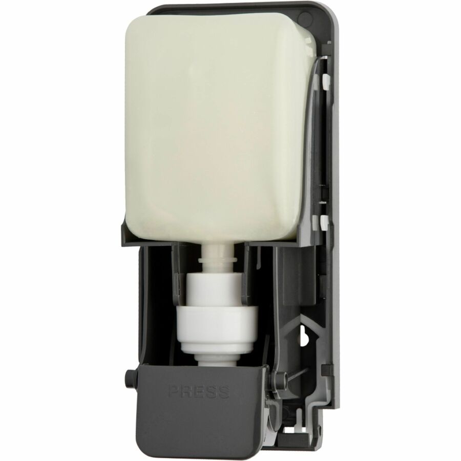 Soap2o Vertical Bulk Refillable FOAM Soap Dispenser, Stainless/Black, Manual Operation — FREE SHIPPING*