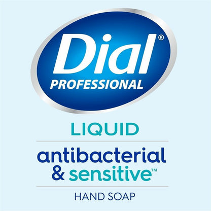 35476 Dial® Professional Scent-Free Sensitive Skin Antibacterial Liquid Hand Soap, 11oz Pump Bottle, 12 per case — FREE SHIPPING*