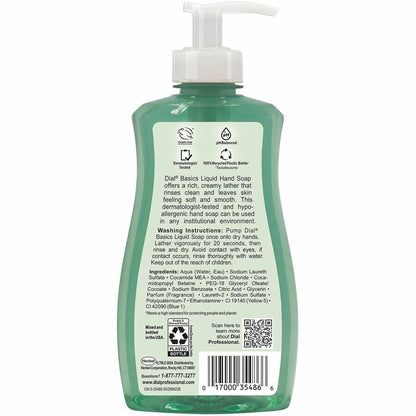 35488 Dial® Professional Basics Hypoallergenic LIQUID Hand Soap, 11 oz Pump Bottle, 12 per case — FREE SHIPPING*