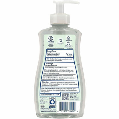 35482 Dial® Professional Antibacterial Gel Hand Sanitizer, E3, Fragrance Free, 11 oz Pump Bottle, 12 per case — FREE SHIPPING*