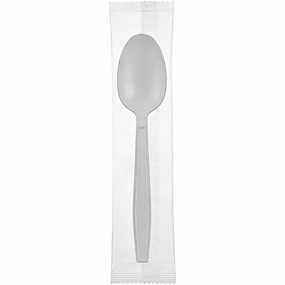 Heavy Weight Teaspoon, Plastic, White, Individually Wrapped - 1000/cs — FREE SHIPPING*
