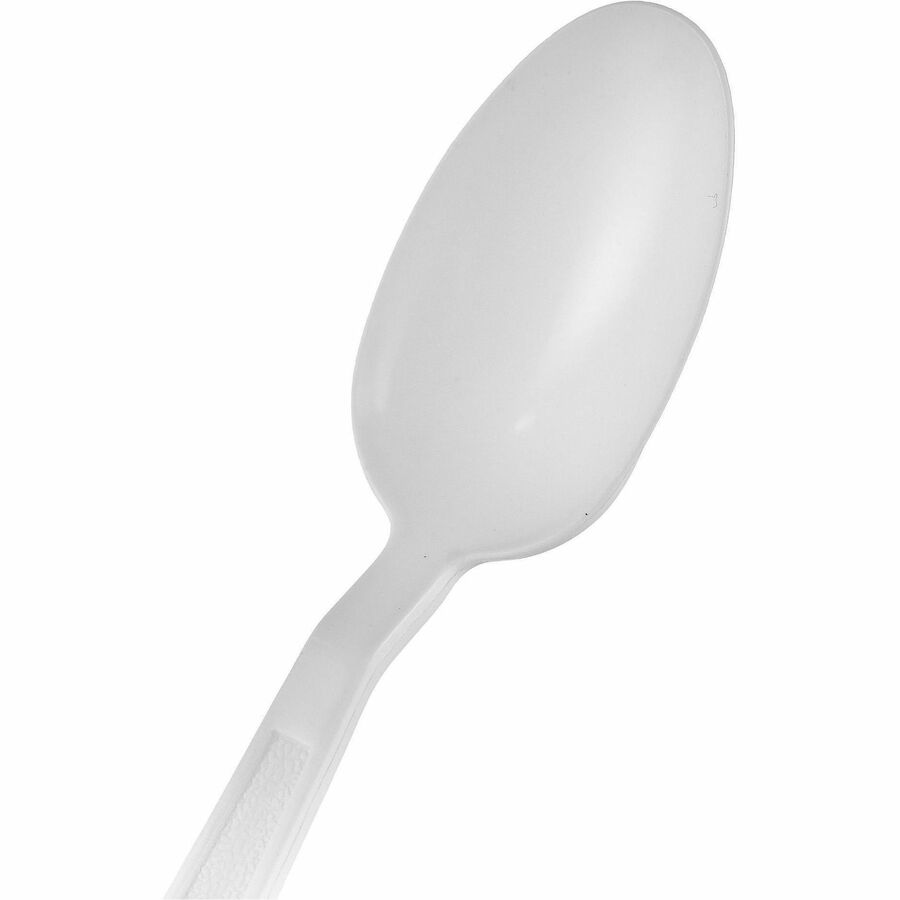 Heavy Weight Teaspoon, Plastic, White, Individually Wrapped - 1000/cs — FREE SHIPPING*