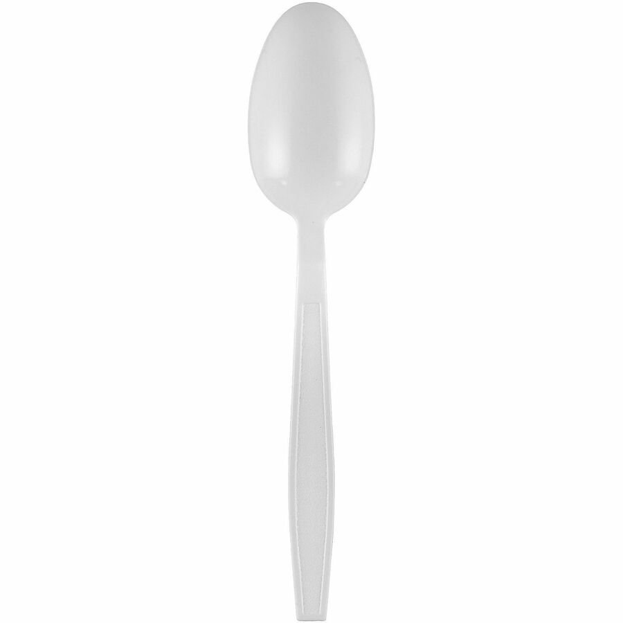 Heavy Weight Teaspoon, Plastic, White, Individually Wrapped - 1000/cs — FREE SHIPPING*